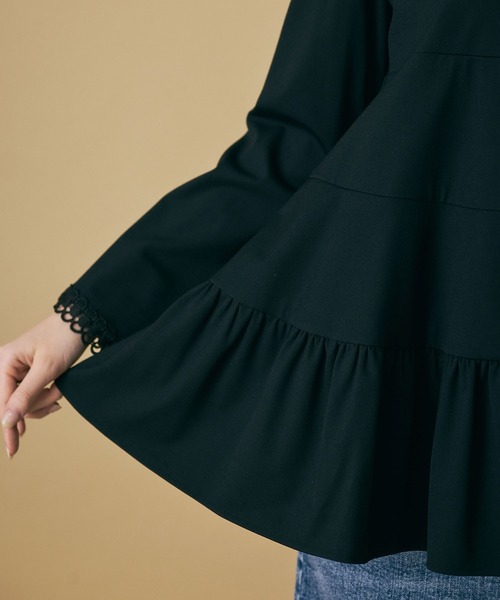 Audie a Muses（オーディア ミューズ） ブラウス シャツ 胸元フラワー