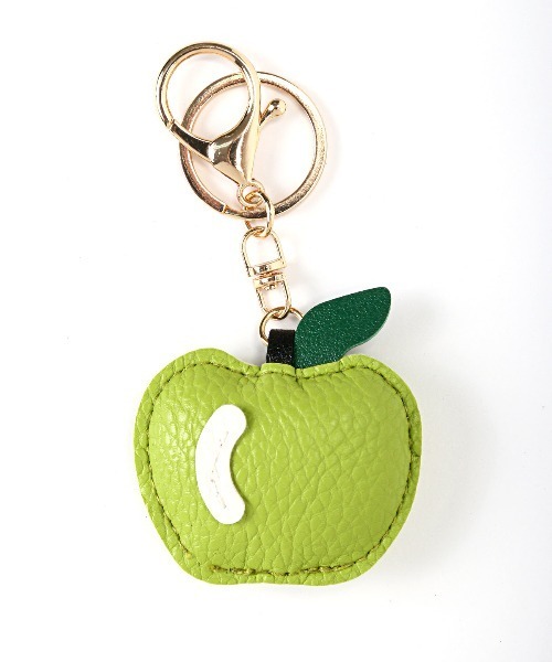 チャーム PUレザーリンゴモチーフチャーム レザーチャーム フルーツ