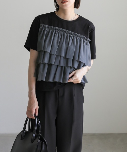 select MOCA（セレクトモカ） 半袖カットソー FREE オフホワイト