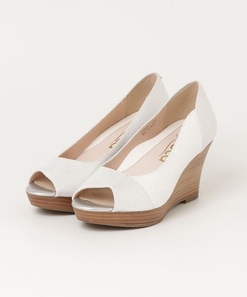 COCAパンプス☆白 coca 「coca（ANDEX shoes product）」 オープントゥパンプス