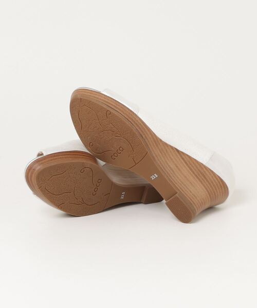 COCAパンプス☆白 coca 「coca（ANDEX shoes product）」 オープントゥパンプス