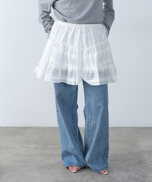 CODE A スカート dream ruffle lace mini skirt : ZOZOTOWN Yahoo!店 