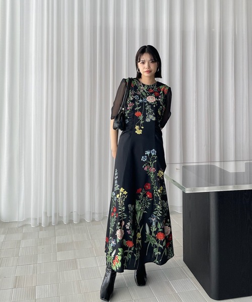 Ameri（アメリ） ワンピース ESMERALDA IN FULL BLOOM DRESS 