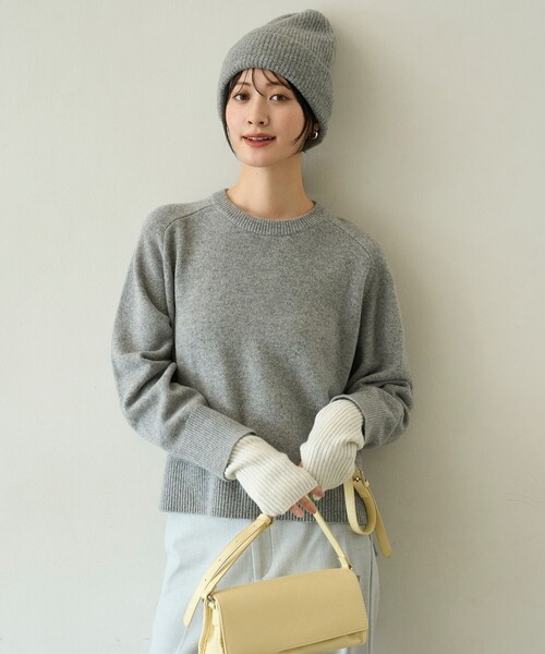 UNFILO（アンフィーロ） ニット セーター カシミヤブレンド クルー