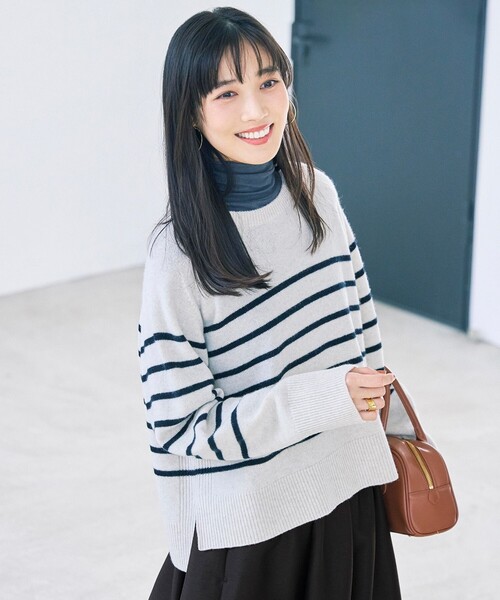 UNFILO（アンフィーロ） ニット セーター カシミヤブレンド クルー