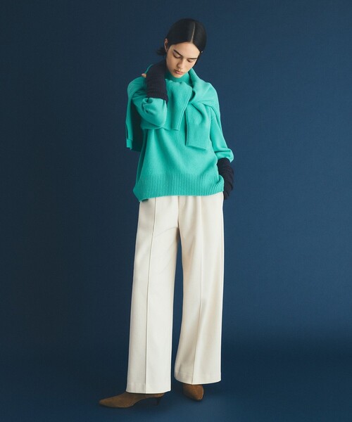 UNFILO（アンフィーロ） ニット セーター カシミヤブレンド クルー