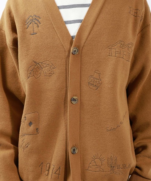 BAYFLOW（ベイフロー） カーディガン ラクガキニットカーディガン