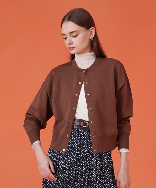 ANAYI（アナイ） カーディガン ドット釦ブルゾン カーディガン
