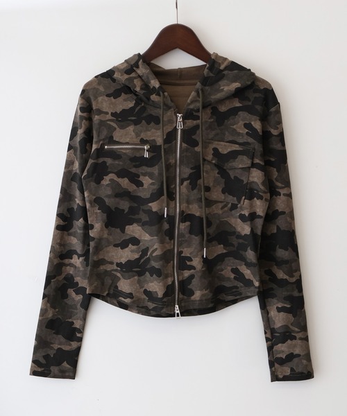 SpRay パーカー 迷彩Wジップパーカー レディース : ZOZOTOWN Yahoo!店