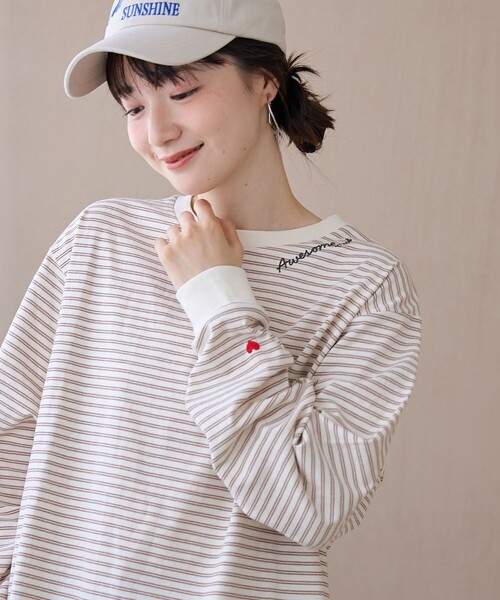 coen（コーエン） tシャツ 「再入荷・新色追加」ハートモチーフ