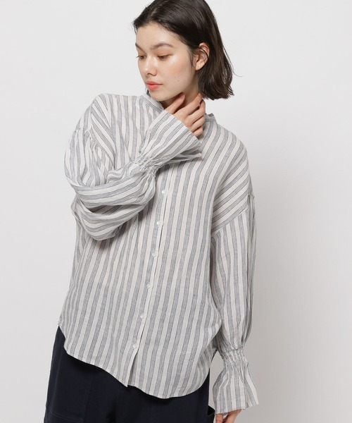 「niko and...」 長袖ブラウス LARGE ブルー レディース_画像2