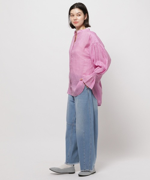 「niko and...」 長袖ブラウス LARGE ブルー レディース_画像7