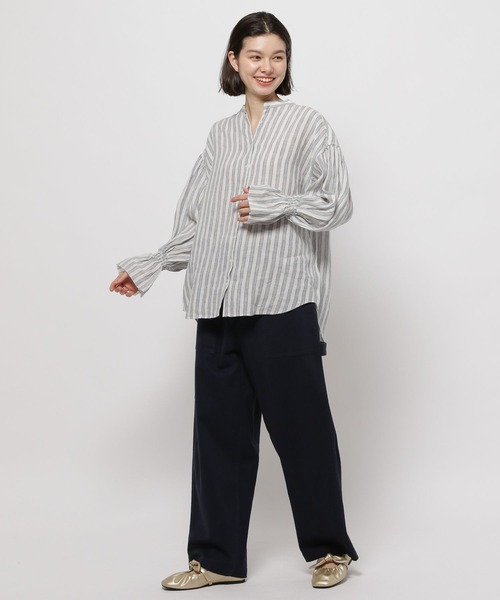 「niko and...」 長袖ブラウス LARGE ブルー レディース_画像9