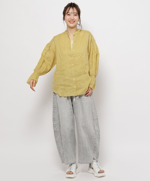 「niko and...」 長袖ブラウス LARGE ブルー レディース_画像10