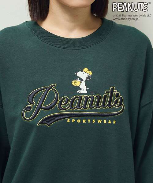 PEANUTS トレーナー スウェット ベースボールスウェット レディース