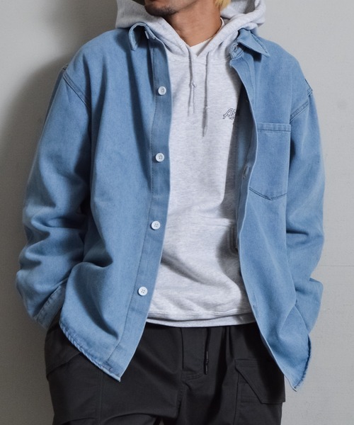 DOUBLE STEAL（ダブルスティール） シャツ オーバーサイズデニムシャツ