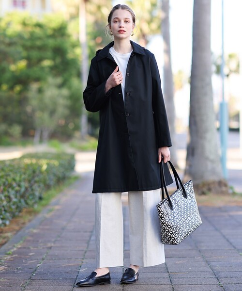 DRESSTERIOR ベージュ ロングコート 34 DRESSTERIOR - DRESSTERIOR ライナー付き コットン トレンチコートの
