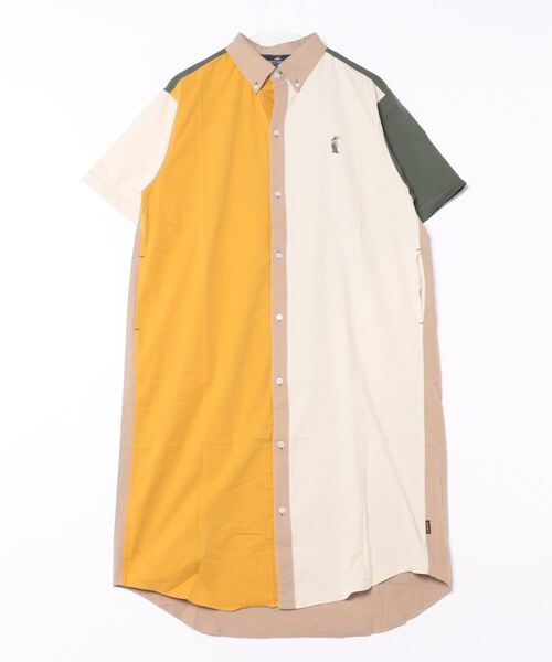 「KRIFF MAYER Lady's Collection」 シャツワンピース MEDIUM ベージュ レディース_画像3