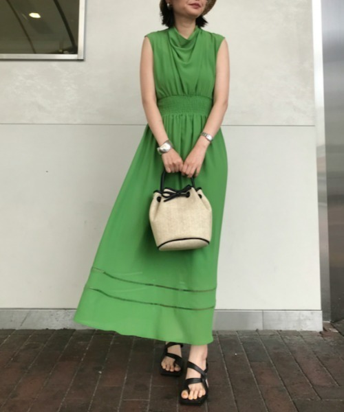 「FRAY I.D」 ノースリーブワンピース 1 ブラック レディース_画像2