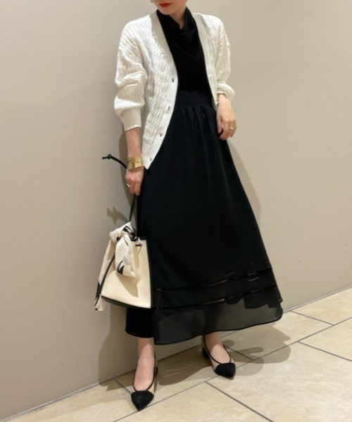 「FRAY I.D」 ノースリーブワンピース 1 ブラック レディース_画像7