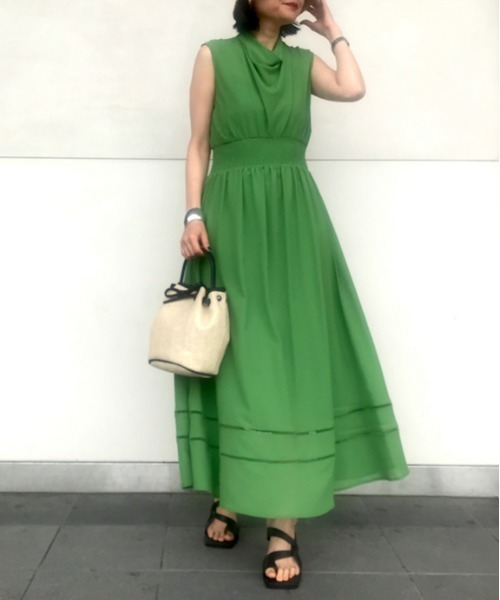 「FRAY I.D」 ノースリーブワンピース 1 ブラック レディース_画像8