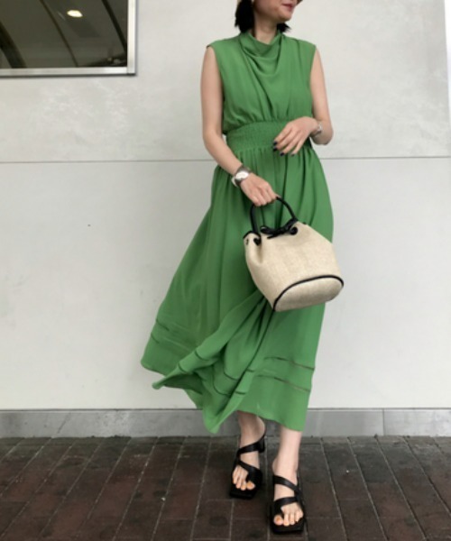 「FRAY I.D」 ノースリーブワンピース 1 ブラック レディース_画像9