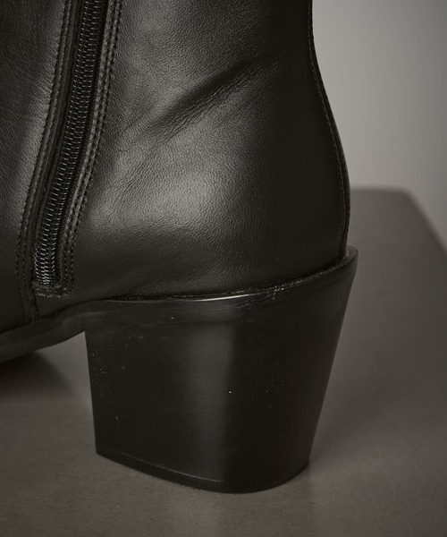 Lui’s(ルイス) ルイス ヒール レザーブーツ サイドジップ 41 Lui's サイドジップ ヒールブーツ 41 ブラック - メルカリ