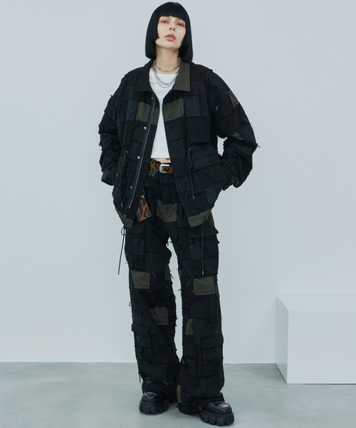 「AIVER」 ブルゾン SMALL グリーン メンズ_画像6