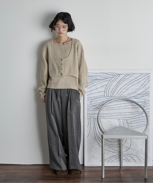 ☆Erina様ご専用☆EPOCA アンサンブルニット WEB限定】ケーブルボレロニットアンサンブル（OUTLET）｜INGNI