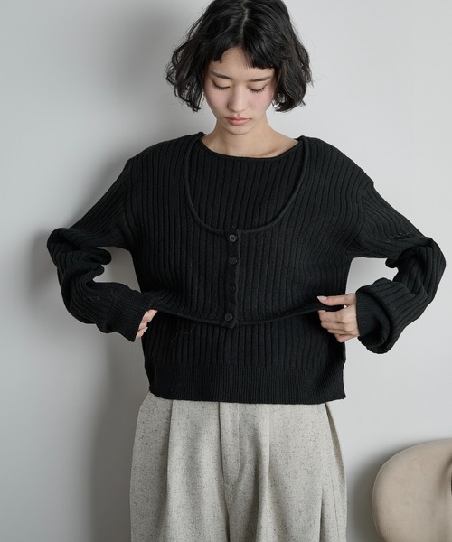 kolorドッキングニット size3（サンプル品） Knit – kolor official