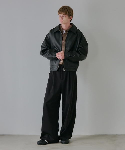 希少カラー 短丈 レザージャケット オリーブグリーン 羊革 日本製 ヴィンテージ UVERworld TAKUYA∞さん着用 レザージャケット 受注受付中！ - VDS