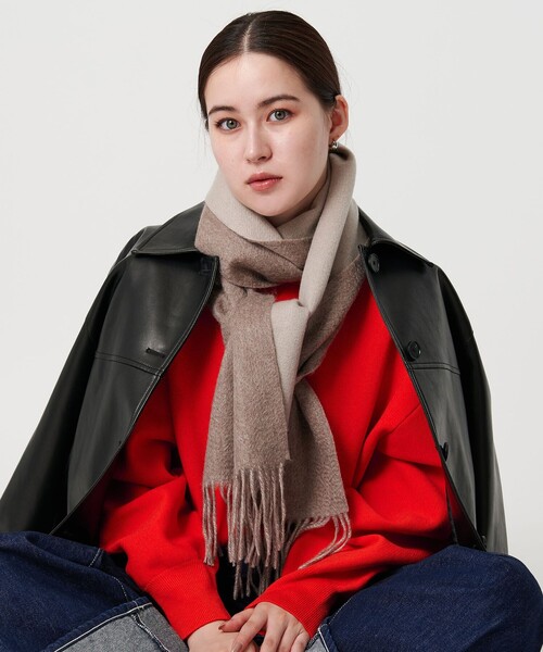 UNTITLED Eds Cashmere マフラー 大判ストール UNTITLED Eds Cashmere マフラー 大判ストール 手洗い可】ソフト