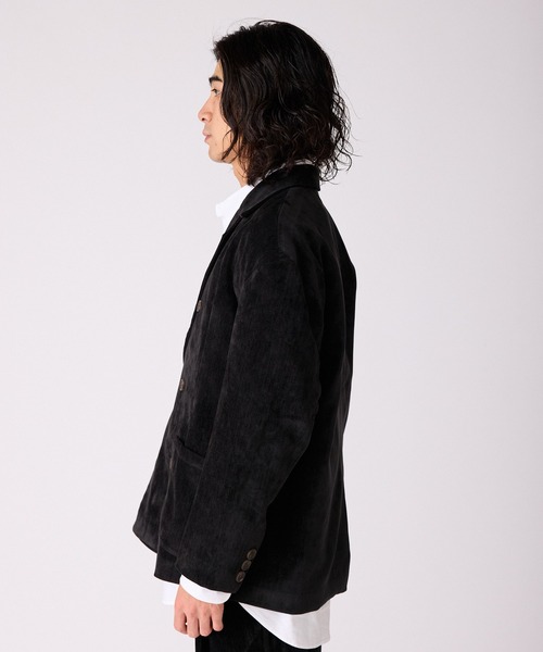 ALL RUNS ジャケット テーラードジャケット ベロア生地 ダブル