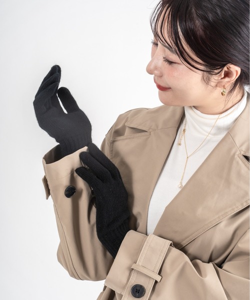 手袋 「WILLIAM BRUNTON」カシミヤ グローブ 手袋 スコットランド製