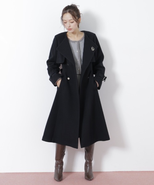 JILL STUART ニットコート JILL by JILL STUART（ジルバイジルスチュアート） ノーカラーコート