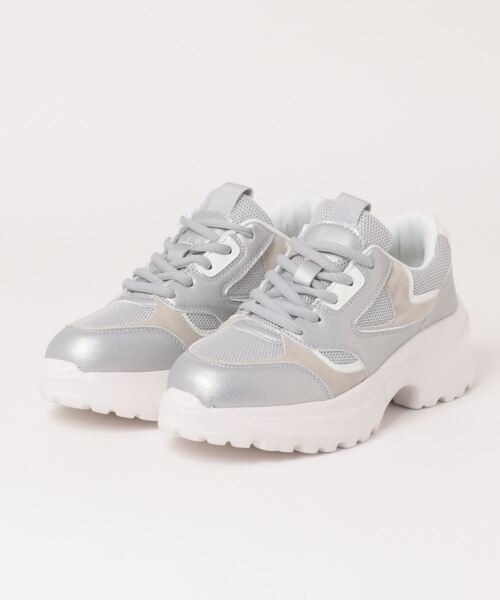 「Juze」 ローカットスニーカー S シルバー レディース_画像2
