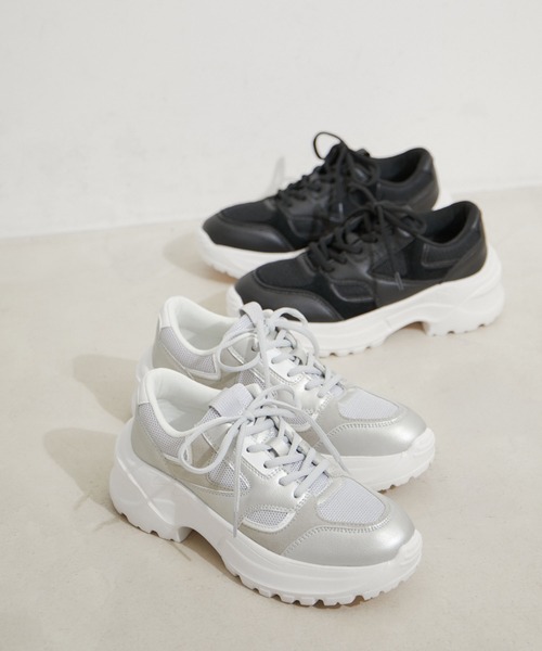 「Juze」 ローカットスニーカー S シルバー レディース_画像4