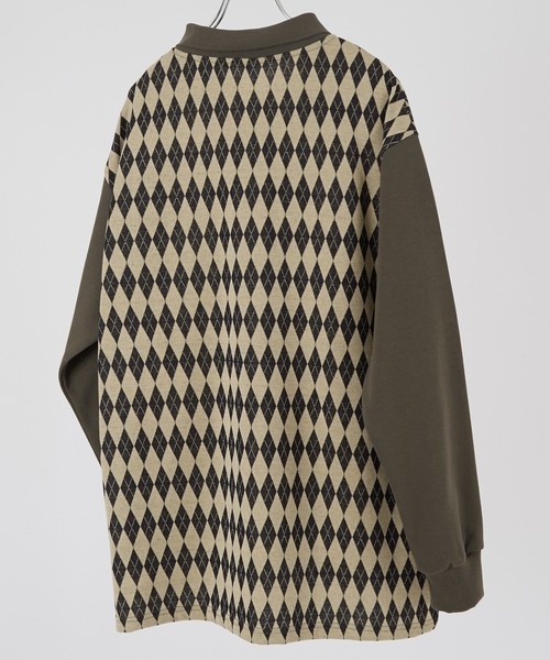 「improves」 長袖ポロシャツ MEDIUM ブラック メンズ_画像5