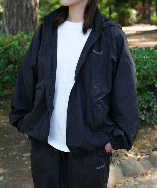 BROKEN BASE（ブロークンベース） ナイロンブルゾン LARGE ネイビー