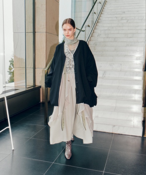 「LA BELLE ETUDE」 7分袖ワンピース FREE ホワイト レディース_画像3