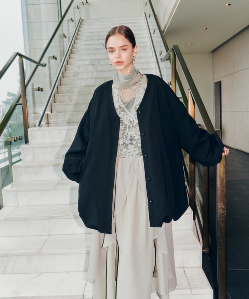 「LA BELLE ETUDE」 7分袖ワンピース FREE ホワイト レディース_画像4