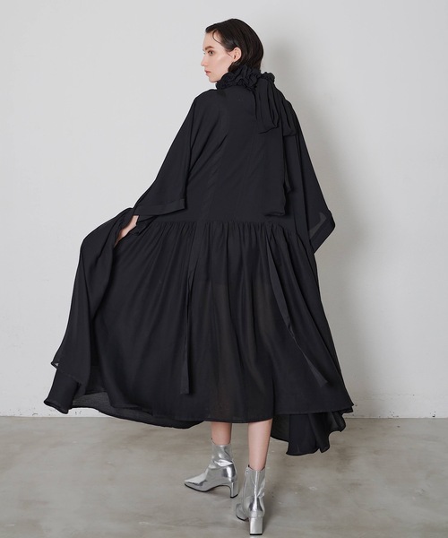 「LA BELLE ETUDE」 7分袖ワンピース FREE ホワイト レディース_画像7