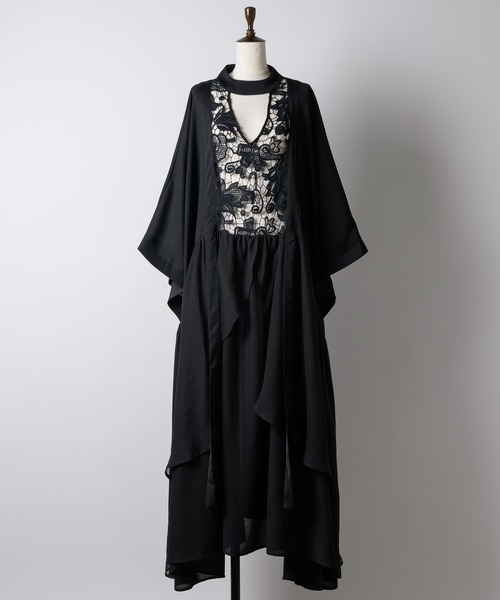 「LA BELLE ETUDE」 7分袖ワンピース FREE ホワイト レディース_画像9