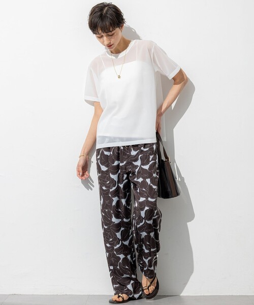 「23区」 半袖Tシャツ 38 ホワイト レディース_画像2