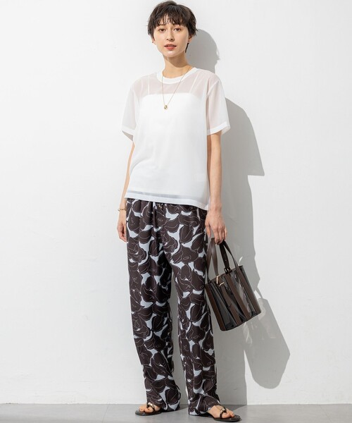 「23区」 半袖Tシャツ 38 ホワイト レディース_画像3