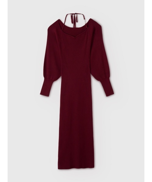 新品未使用　eimy istoire eimy monogramニットワンピース EIMY ISTOIRE（エイミーイストワール） ワンピース エイミーロゴボタン