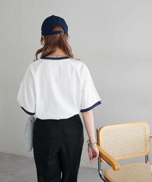 「DISCOAT」 半袖Tシャツ FREE イエロー レディース_画像6