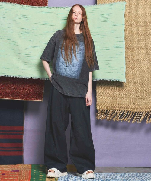 「MAISON SPECIAL」 半袖Tシャツ 1 ダークブラック メンズの画像