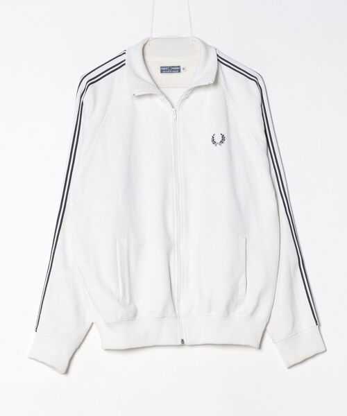 FRED PERRYフレッドペリー ホワイト ジャンパー FRED PERRY（フレッドペリー） ワンポイントジャージブルゾン M