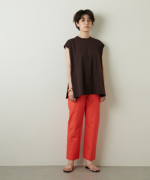 「Whim Gazette」 イージーパンツ 38 サーモンピンク レディース_画像7